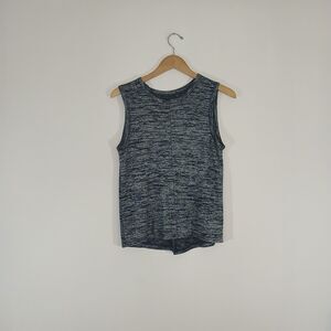 Rag & Bone Blue Gray Open Back Tank Top S Casual Chic Quiet Luxury Minimalist